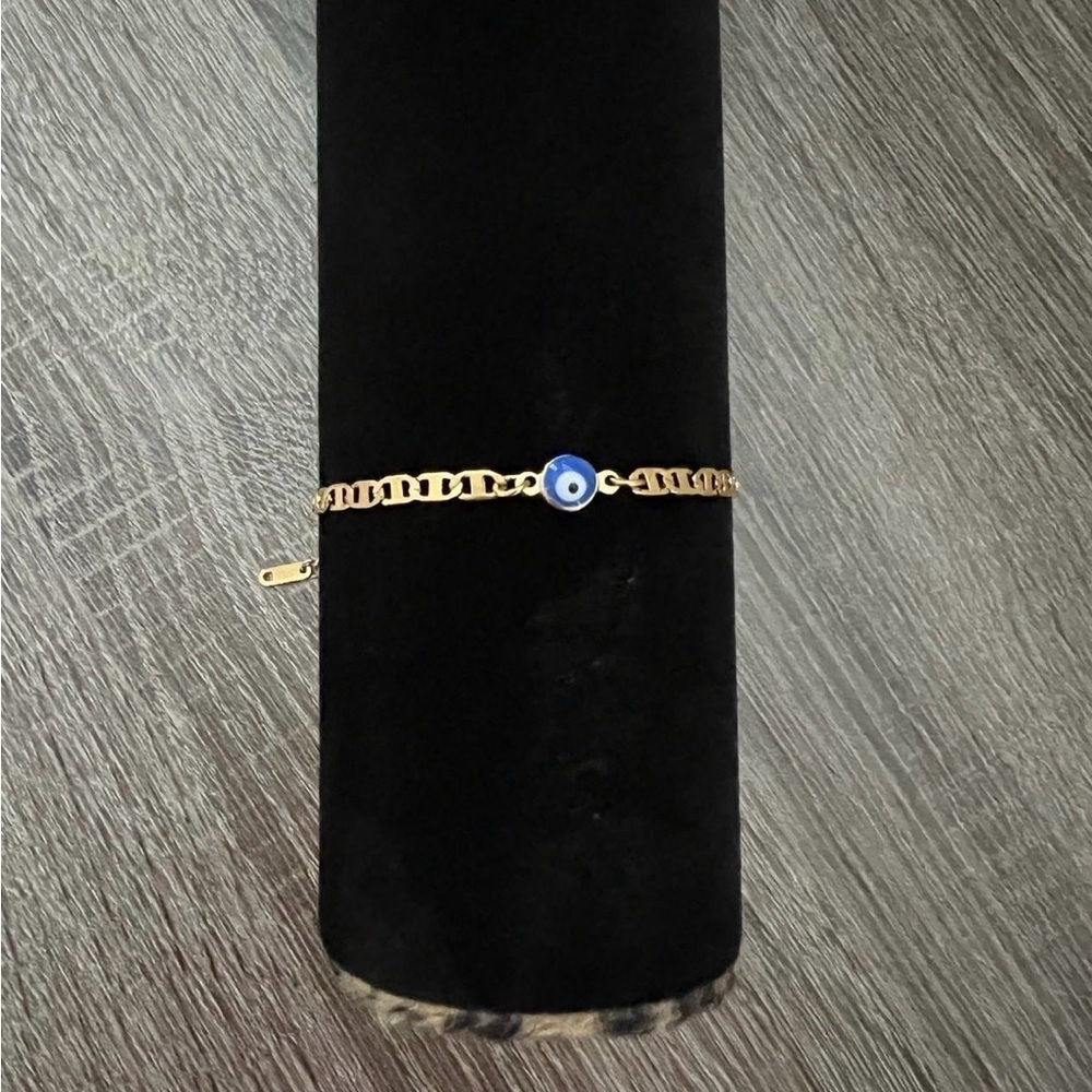 Gold Tone Evil Eye ANKLET made of Stainless Steel new